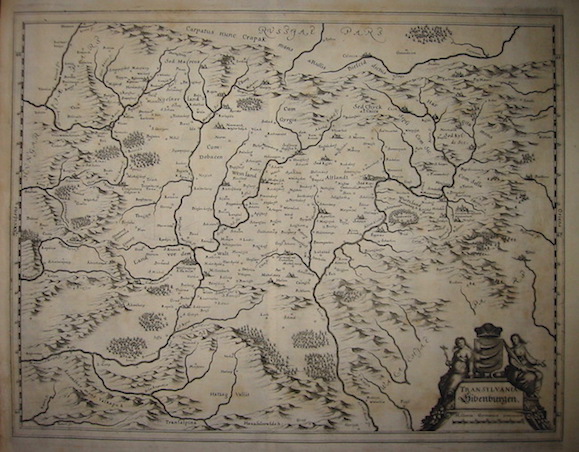 Merian Matthà¤us (1593-1650) Transylvania Sibenburgen 1649 Francoforte 